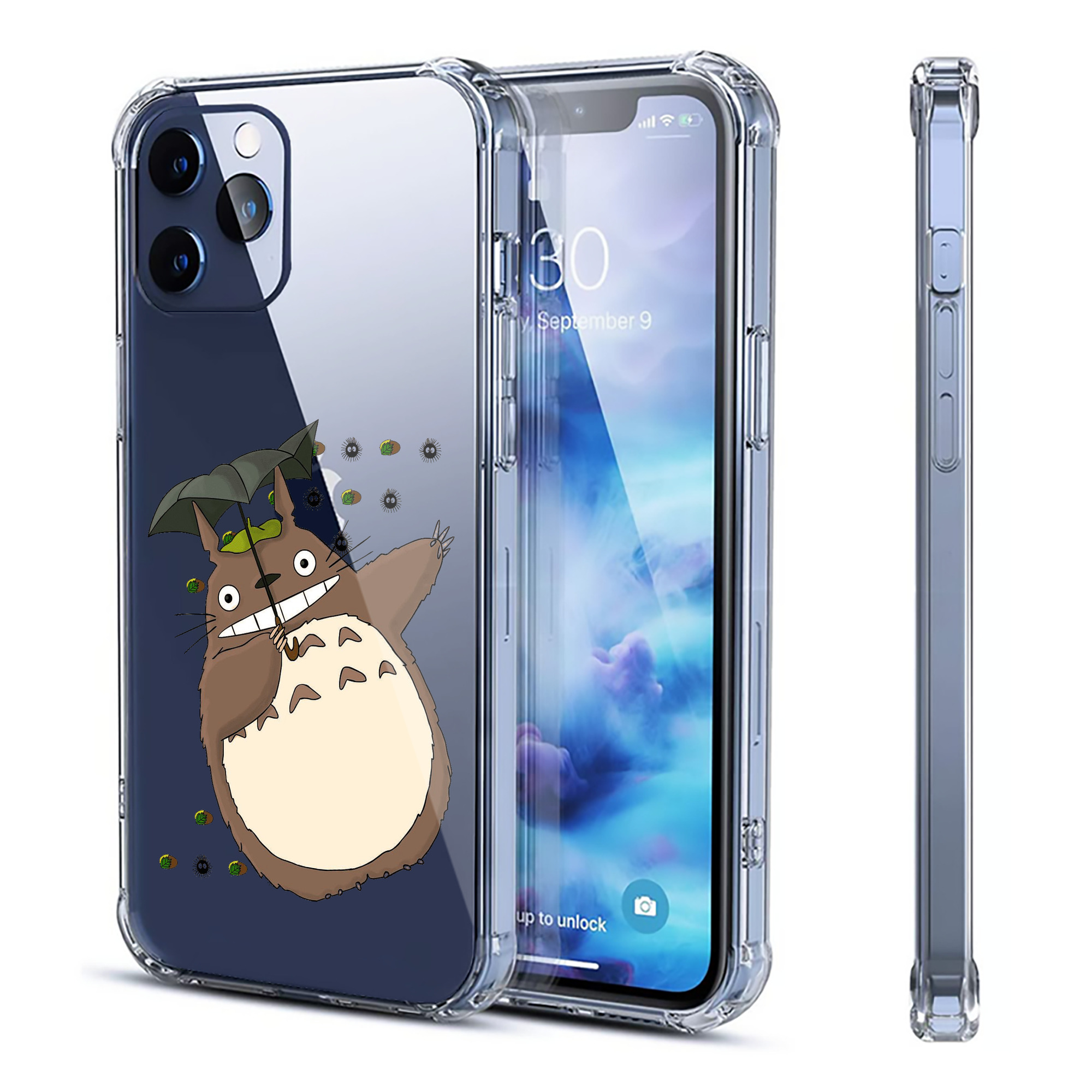 （画像用） となりのトトロ 草壁メイ 草壁サツキ My Neighbor Totoro Satsuki Kusakabe Mei Kusakabe 【iPhone 12シリーズ対応】透明スマホケース（クリアソフトケース）